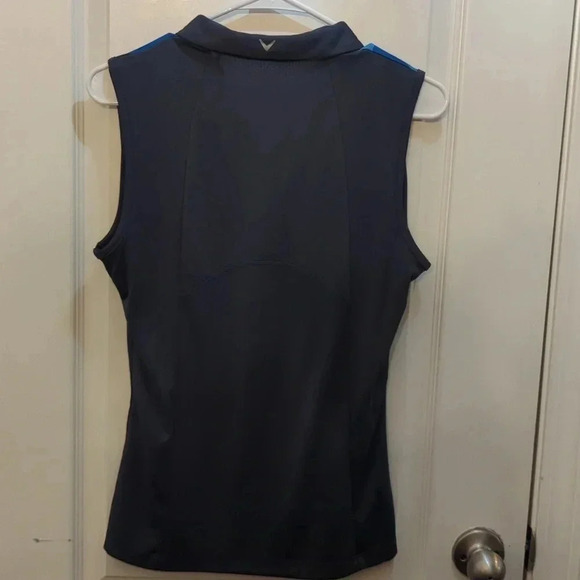 Womens Abstract Gradient Print Block Golf Polo - Picture 6 of 11